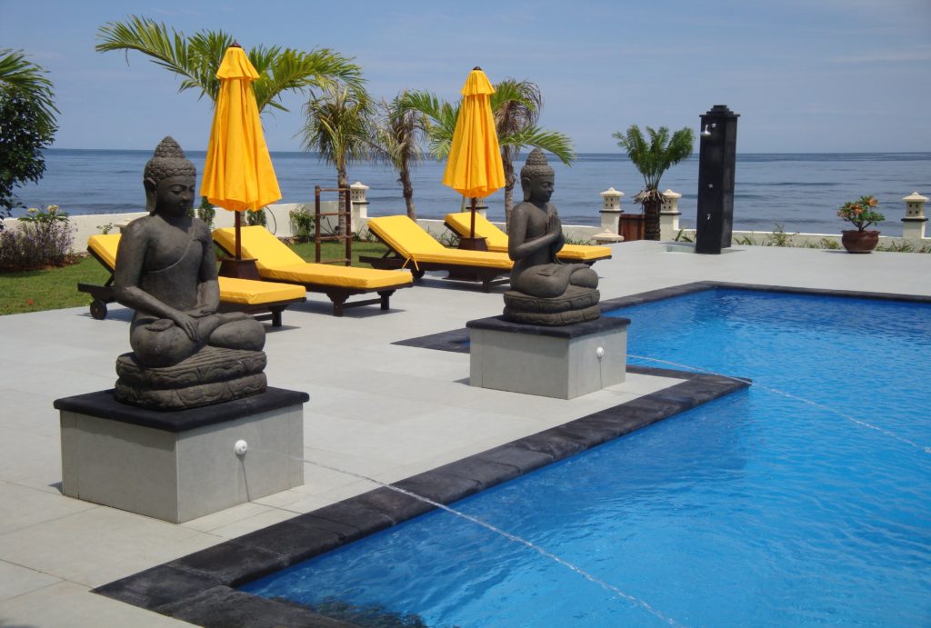 Villa met uitzicht op zee op Bali huren