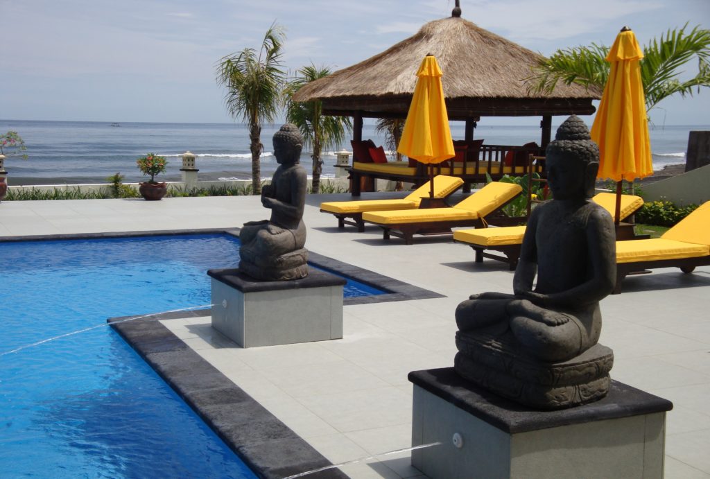 Villa op Bali aan het strand